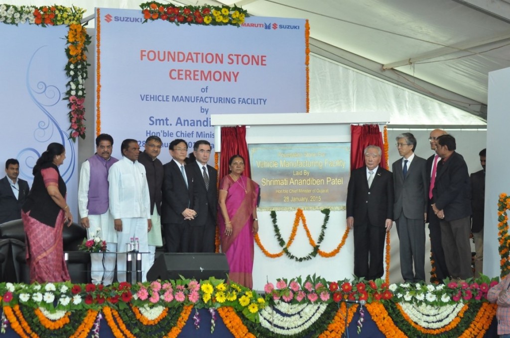 Foundation stone ceremony of vehicle manufacturing plant in Gujarat - 1