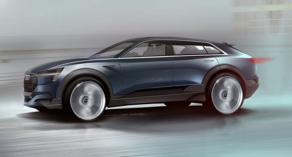 Audi e-tron Quattro side sketch