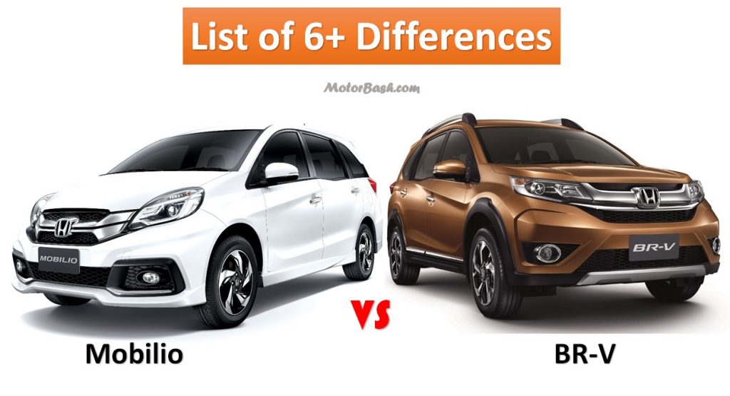 Honda BRV vs Mobilio: List of 6+ Differences & Price Comparo
